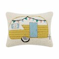 Puesta En Escena Vintage Camper Hook Poly-Fill Pillow - Multi Color - 12 x 16 in. PU3679698